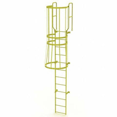 TRI-ARC - Rolling & Wall Mounted Ladders & Platforms Type: Fixed Ladder Style: Safety Cage - Exact Tool & Supply