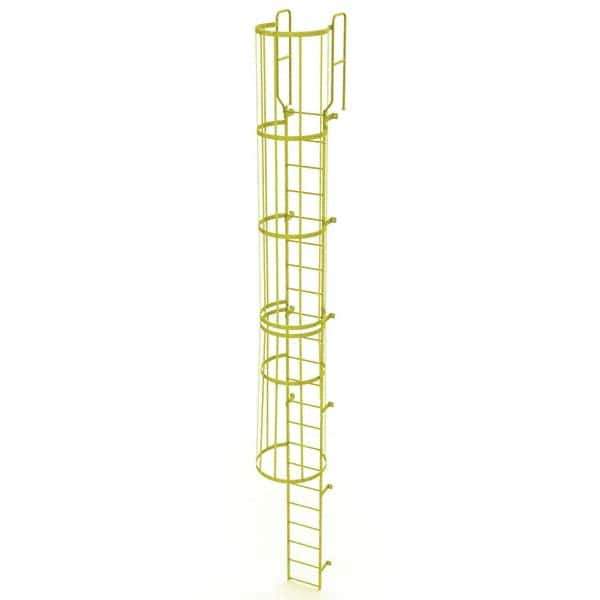 TRI-ARC - Rolling & Wall Mounted Ladders & Platforms Type: Fixed Ladder Style: Safety Cage - Exact Tool & Supply