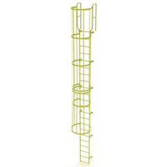 TRI-ARC - Rolling & Wall Mounted Ladders & Platforms Type: Fixed Ladder Style: Safety Cage - Exact Tool & Supply