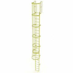 TRI-ARC - Rolling & Wall Mounted Ladders & Platforms Type: Fixed Ladder Style: Safety Cage - Exact Tool & Supply
