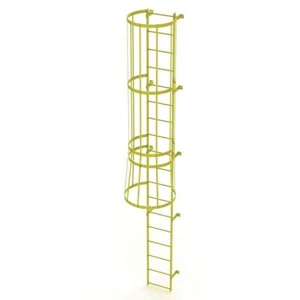 TRI-ARC - Rolling & Wall Mounted Ladders & Platforms Type: Fixed Ladder Style: Safety Cage - Exact Tool & Supply