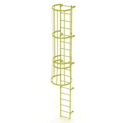 TRI-ARC - Rolling & Wall Mounted Ladders & Platforms Type: Fixed Ladder Style: Safety Cage - Exact Tool & Supply
