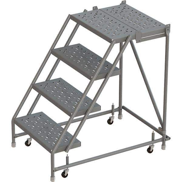 TRI-ARC - Rolling & Wall Mounted Ladders & Platforms Type: Rolling Warehouse Ladder Style: Rolling Platform Ladder - Exact Tool & Supply