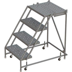 TRI-ARC - Rolling & Wall Mounted Ladders & Platforms Type: Rolling Warehouse Ladder Style: Rolling Platform Ladder - Exact Tool & Supply