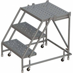 TRI-ARC - Rolling & Wall Mounted Ladders & Platforms Type: Rolling Warehouse Ladder Style: Rolling Platform Ladder - Exact Tool & Supply