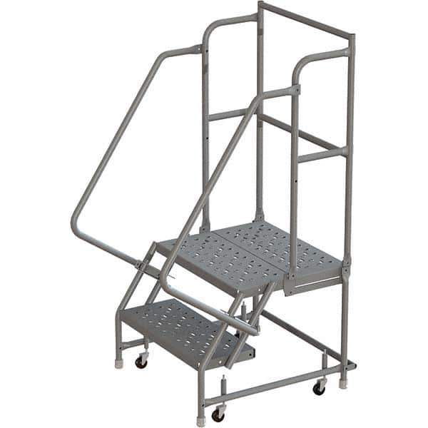 TRI-ARC - Rolling & Wall Mounted Ladders & Platforms Type: Rolling Warehouse Ladder Style: Rolling Platform Ladder - Exact Tool & Supply