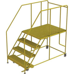TRI-ARC - Rolling & Wall Mounted Ladders & Platforms Type: Rolling Work Platform Style: Steel Work Platform - Exact Tool & Supply