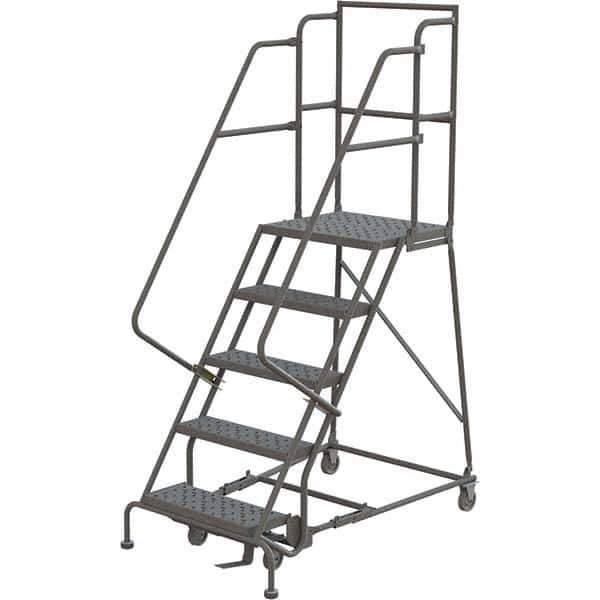 TRI-ARC - Rolling & Wall Mounted Ladders & Platforms Type: Rolling Warehouse Ladder Style: Rolling Platform Ladder - Exact Tool & Supply