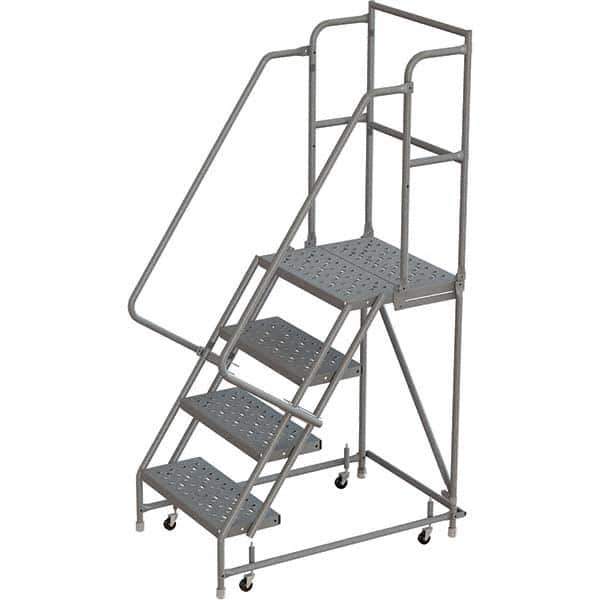 TRI-ARC - Rolling & Wall Mounted Ladders & Platforms Type: Rolling Warehouse Ladder Style: Rolling Platform Ladder - Exact Tool & Supply