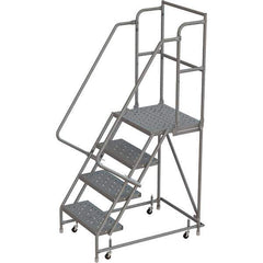 TRI-ARC - Rolling & Wall Mounted Ladders & Platforms Type: Rolling Warehouse Ladder Style: Rolling Platform Ladder - Exact Tool & Supply