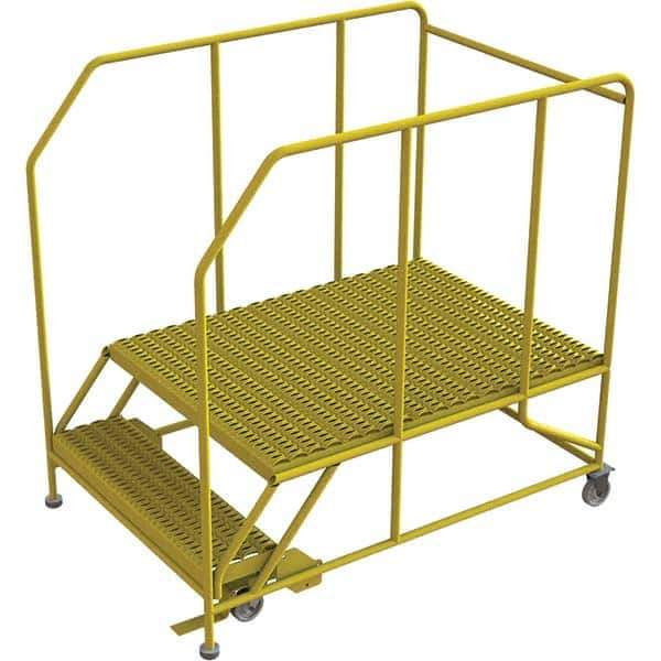 TRI-ARC - Rolling & Wall Mounted Ladders & Platforms Type: Rolling Work Platform Style: Steel Work Platform - Exact Tool & Supply
