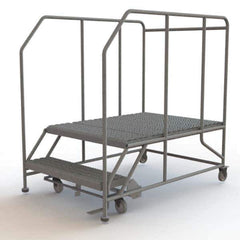 TRI-ARC - Rolling & Wall Mounted Ladders & Platforms Type: Rolling Work Platform Style: Steel Work Platform - Exact Tool & Supply