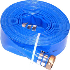 JGB Enterprises - Water & Discharge Hose; Inside Diameter (Inch): 3 ; Color: Blue ; Working Pressure (psi): 80.000 ; Length (Feet): 50 ; Material: PVC - Exact Tool & Supply
