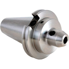 Techniks - CAT50 Taper Shank 1-1/2 Hole End Mill Holder & Adapter - 2-1/2" Nose Diam, 4.6" Projection - Exact Tool & Supply