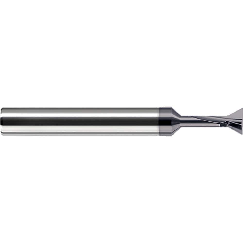 Harvey Tool - 60° 1/2" Cut Diam, 1/4" Cut Width, Solid Carbide Dovetail Cutter - Exact Tool & Supply