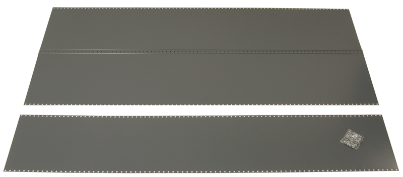 48 x 18 x 85" - Steel Panel Kit for UltraCap Shelving Add-On Unit (Gray) - Exact Tool & Supply