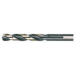 25/64 RHS / RHC HSS 135 Degree Split Point Heavy Duty Jobber Length Drill - Black & Gold - Exact Tool & Supply
