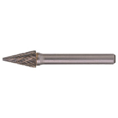 SM-1 Double Cut Solid Carbide Bur-Pointed Cone Shape - Exact Tool & Supply