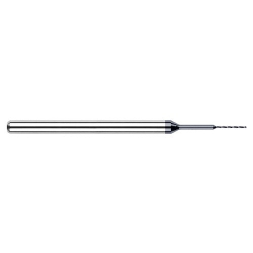 ‎0.0115″ Dia. × 1/8″ Shank × 0.18″ Flute Length × 1-1/2″ OAL, 130°, AlTiN, 2xD Flute, Round Solid Carbide Drill - Exact Tool & Supply