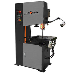 Cosen - Vertical Bandsaws; Drive Type: Variable Frequency ; Throat Capacity (Decimal Inch): 23.5000 ; Height Capacity (Inch): 12 ; Phase: 3 ; Blade Width (Inch): 1/8 to 1 ; Blade Speeds (SFPM): 97 - Exact Tool & Supply