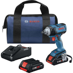 Bosch - Cordless Impact Wrenches & Ratchets Voltage: 18.0 Drive Size (Inch): 1/2 - Exact Tool & Supply