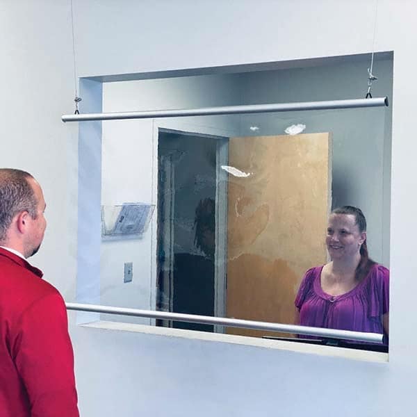 Clearway Door - 30" x 48" Partition & Panel System-Social Distancing Barrier - Exact Tool & Supply