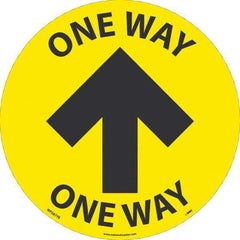 NMC - "One Way" Adhesive-Backed Floor Sign - Exact Tool & Supply