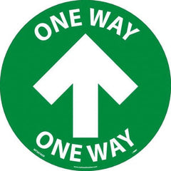 NMC - "One Way" Adhesive-Backed Floor Sign - Exact Tool & Supply