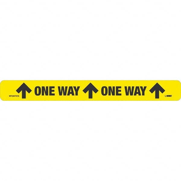 NMC - "One Way" Adhesive-Backed Floor Sign - Exact Tool & Supply