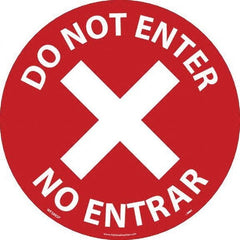 NMC - "Do Not Enter" Adhesive-Backed Floor Sign - Exact Tool & Supply