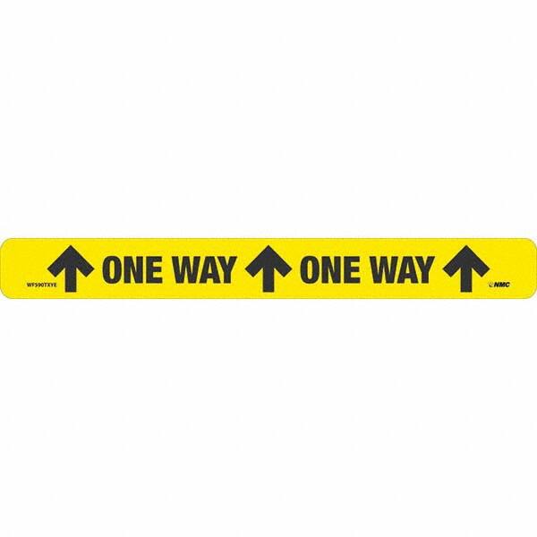 NMC - "One Way" Adhesive-Backed Floor Sign - Exact Tool & Supply