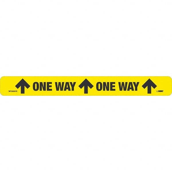 NMC - "One Way" Adhesive-Backed Floor Sign - Exact Tool & Supply