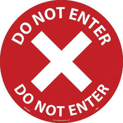 NMC - "Do Not Enter" Adhesive-Backed Floor Sign - Exact Tool & Supply