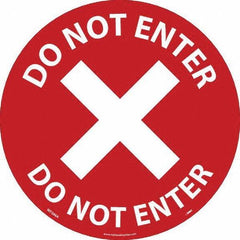 NMC - "Do Not Enter" Adhesive-Backed Floor Sign - Exact Tool & Supply