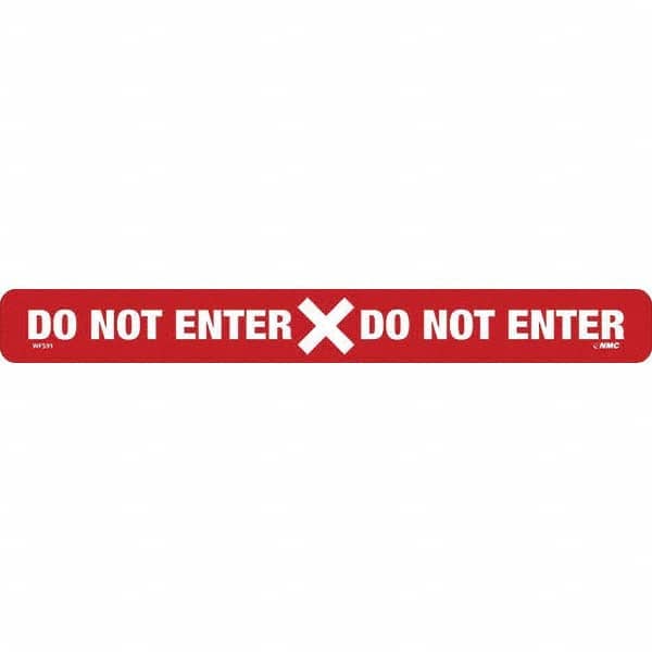 NMC - "Do Not Enter" Adhesive-Backed Floor Sign - Exact Tool & Supply