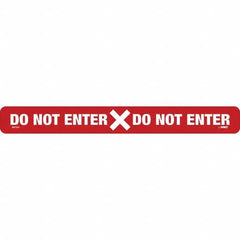 NMC - "Do Not Enter" Adhesive-Backed Floor Sign - Exact Tool & Supply
