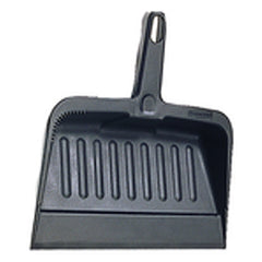 Heavy-Duty Dust Pan - Plastic construction. 8 1/4″ W × 12 1/4″ L × 2 5/8″ D - Exact Tool & Supply