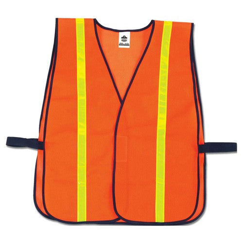 8040HL Orange Non-Cert Hi-Gloss Vest - Exact Tool & Supply