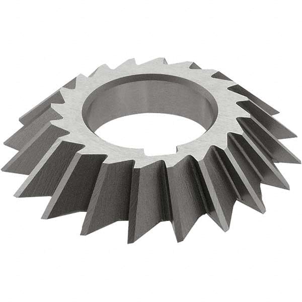 Keo - 4 x 3/4" 60° 20-Tooth High Speed Steel Single-Angle Cutter - Exact Tool & Supply