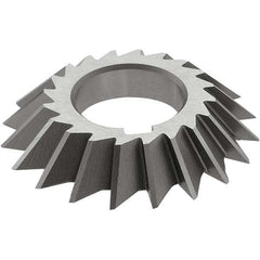 Keo - 4 x 1/2" 60° 20-Tooth High Speed Steel Single-Angle Cutter - Exact Tool & Supply