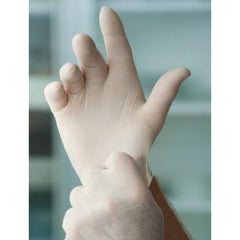 Large White Latex 4.5 mil Disposable Gloves (Box/100) - Exact Tool & Supply
