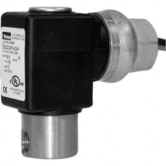 Parker - 120/60 - 110/50 VAC 1/8" NPT Port Stainless Steel Two-Way Direct Acting Solenoid Valve - Exact Tool & Supply