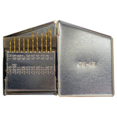 #61-#80 RHS / RHC HSS 118 Degree Radial Point General Purpose Jobber Lengh Drill Set - TiN - Exact Tool & Supply