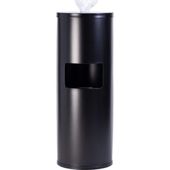 GoodEarth - Wipe Dispensers; For Use With: Wet wipes ; Dispenser Style: Manual ; Color: Black ; Height (Inch): 35-1/2 ; Width (Inch): 13 ; Includes: 7 gallon trash receptacle - Exact Tool & Supply