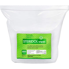 GoodEarth - Wipes; Type: Disinfectant ; Sheet Length (Inch): 7 ; Sheet Width (Inch): 6 ; Sheets per Package: 800 ; Color: White - Exact Tool & Supply
