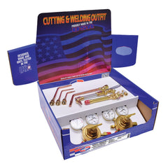 Made in USA - Oxygen/Acetylene Torch Kits; Type: Oxyacetylene; Hydrogen; MAP//Pro; Propane; Natural Gas ; Maximum Cutting: 0 (Inch); Welding Capacity: 3 (Inch); Maximum Heating Capacity: 5600?F ; Contents: Welding Handle WH360; Cutting Attachment 780A; O - Exact Tool & Supply