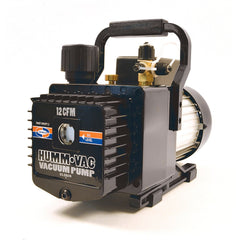 Value Collection - Rotary Vane-Type Vacuum Pumps; Horsepower: 3/4 ; Voltage: 100-110/200-240; 100-115/208-230 ; Cubic Feet per Minute: 12.00 ; Length (Decimal Inch): 14.6000 ; Width (Decimal Inch): 8.3000 ; Height (Inch): 10.75 - Exact Tool & Supply