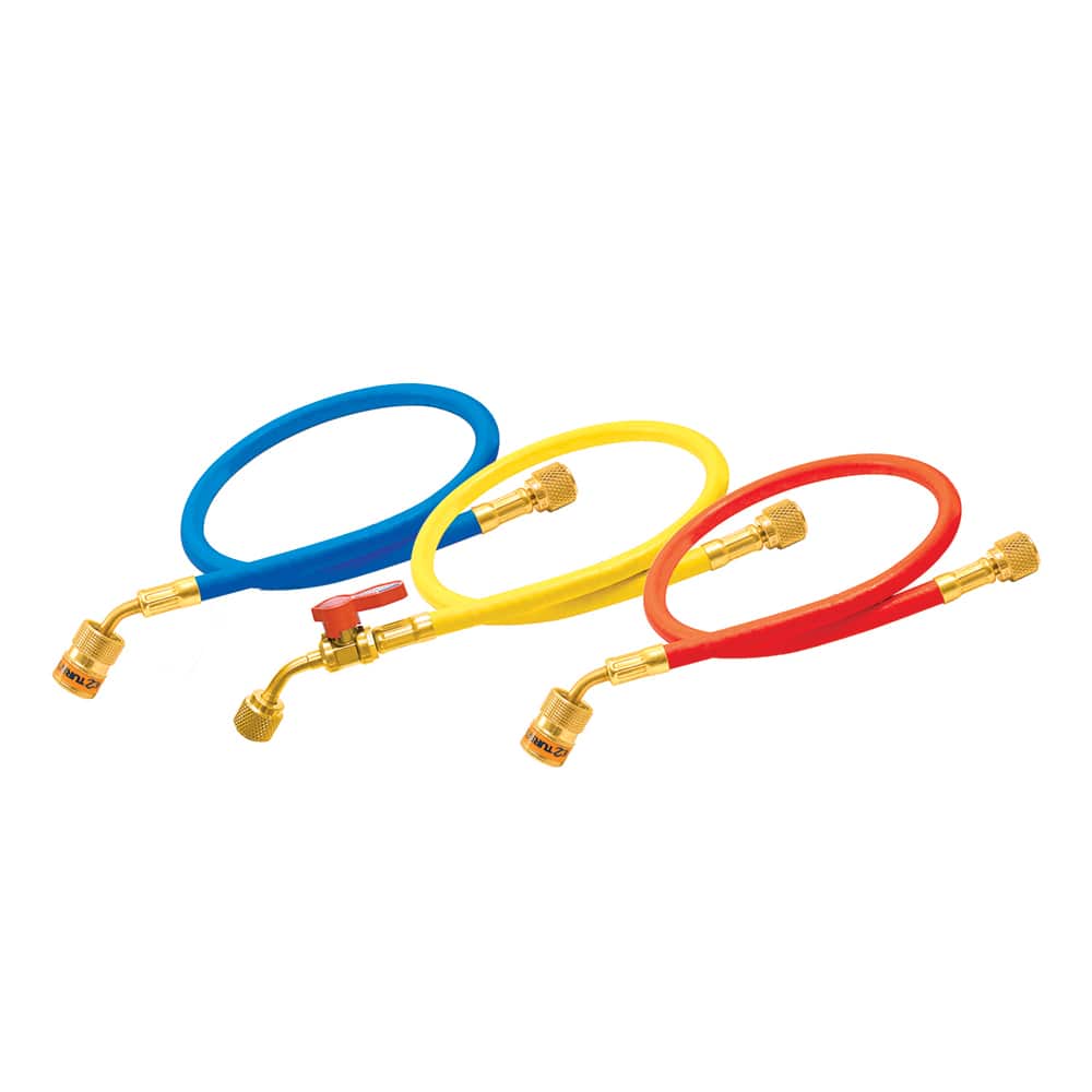 Made in USA - High Temperature & High Pressure Hose; Inside Diameter (Inch): 1/4 ; Outside Diameter (Decimal Inch): 0.4250 ; Material: Brass; Rubber; Nylon ; Maximum Pressure (psi): 800.00 ; Minimum Temperature (F): -40.000 ; Maximum Temperature (F): 200 - Exact Tool & Supply