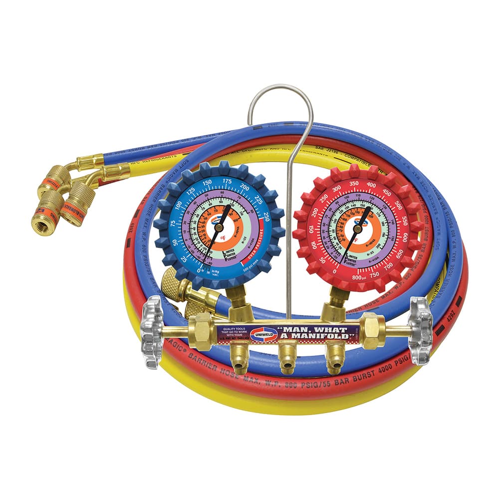 Made in USA - Manifolds; Inlet Size: 1/4" ; Outlet Size: 1/4" ; Number of Inlet Ports: 3 ; Number Of Outlet Ports: 3 ; Width (Decimal Inch): 0.2500 ; Overall Length (Inch): 12.5 - Exact Tool & Supply