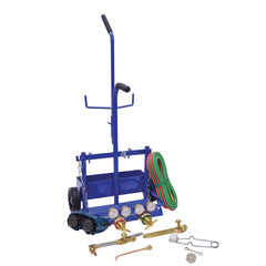 Made in USA - Oxygen/Acetylene Torch Kits; Type: Oxyacetylene ; Maximum Cutting: 2 (Inch); Welding Capacity: 1-1/4 (Inch); Maximum Heating Capacity: 5600?F ; Contents: Welding Handle WH550; Cutting Attachment CA550; Oxygen Regulator 12106; Fuel Gas Regul - Exact Tool & Supply